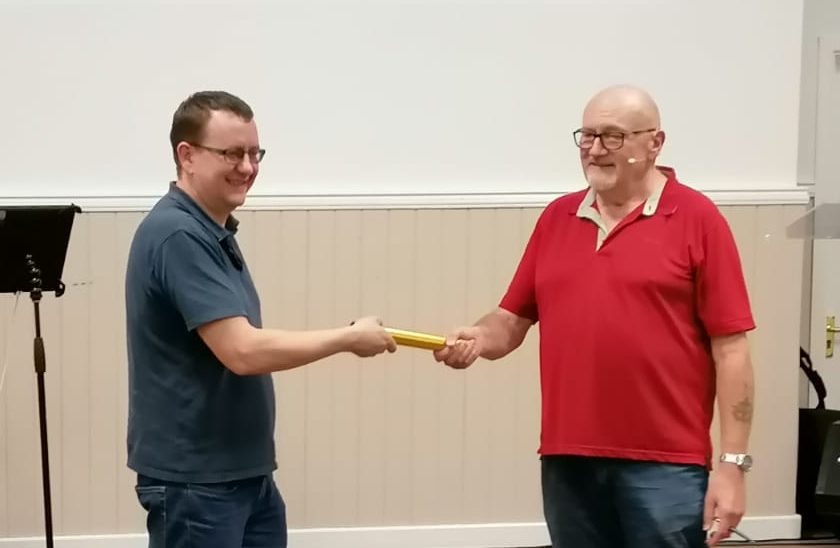 Marten handing the National Director baton on to Steve