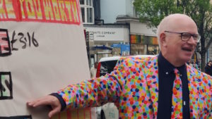 Peter Kennelly preaching at the Brighton Fringe Festival 2023