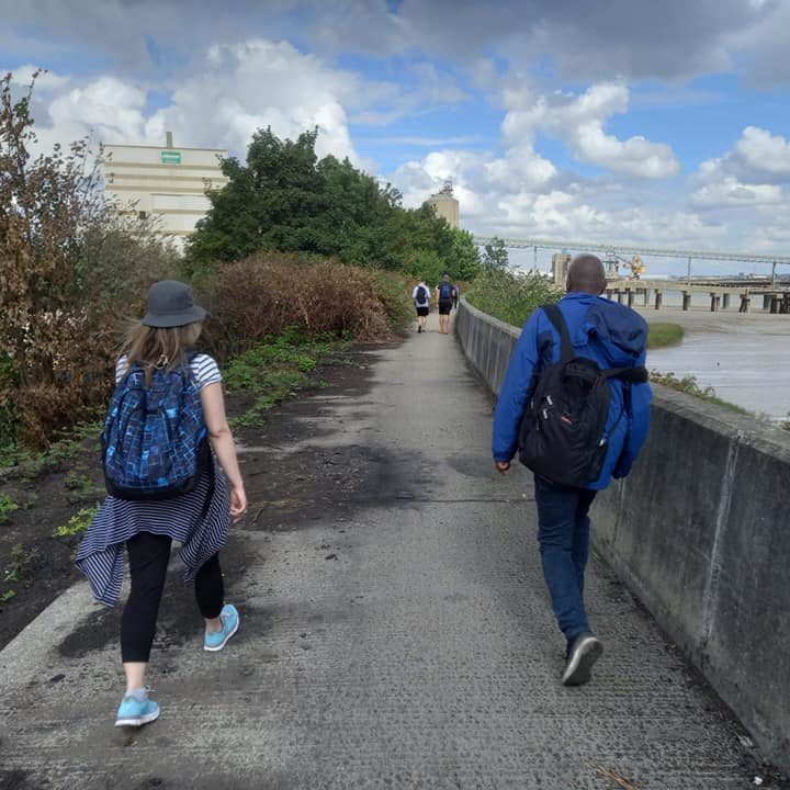 People walking on praying on the London Prayer Walk 2022