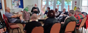 Team meeting during the mission in Truro