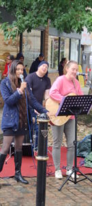 A band performing during the Mission To Truro