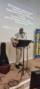 Dave Mwaniki leading worship during the OAC Evangelists Conference 2023