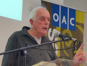 Pete Hodge speaking during the OAC Evangelists Conference 2023