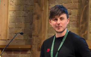 Jamie Parnell speaking at the Evangelists Conference 2024