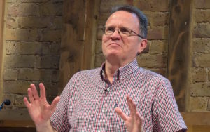 Martin Durham speaking at the Evangelists Conference 2024