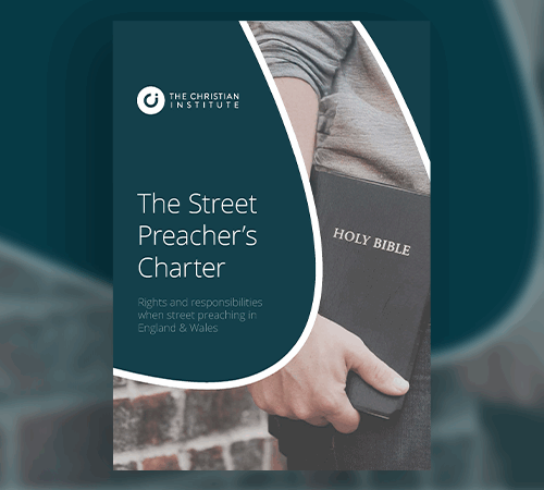 A picture of the front cover of the Street Preacher's Charter