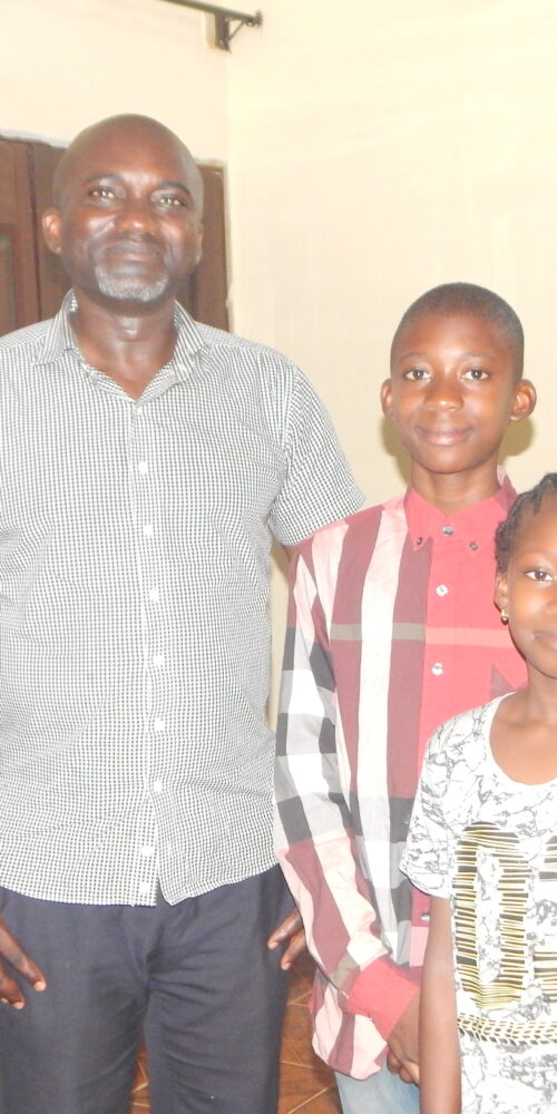 a picture of Onesimus Bodams and his family