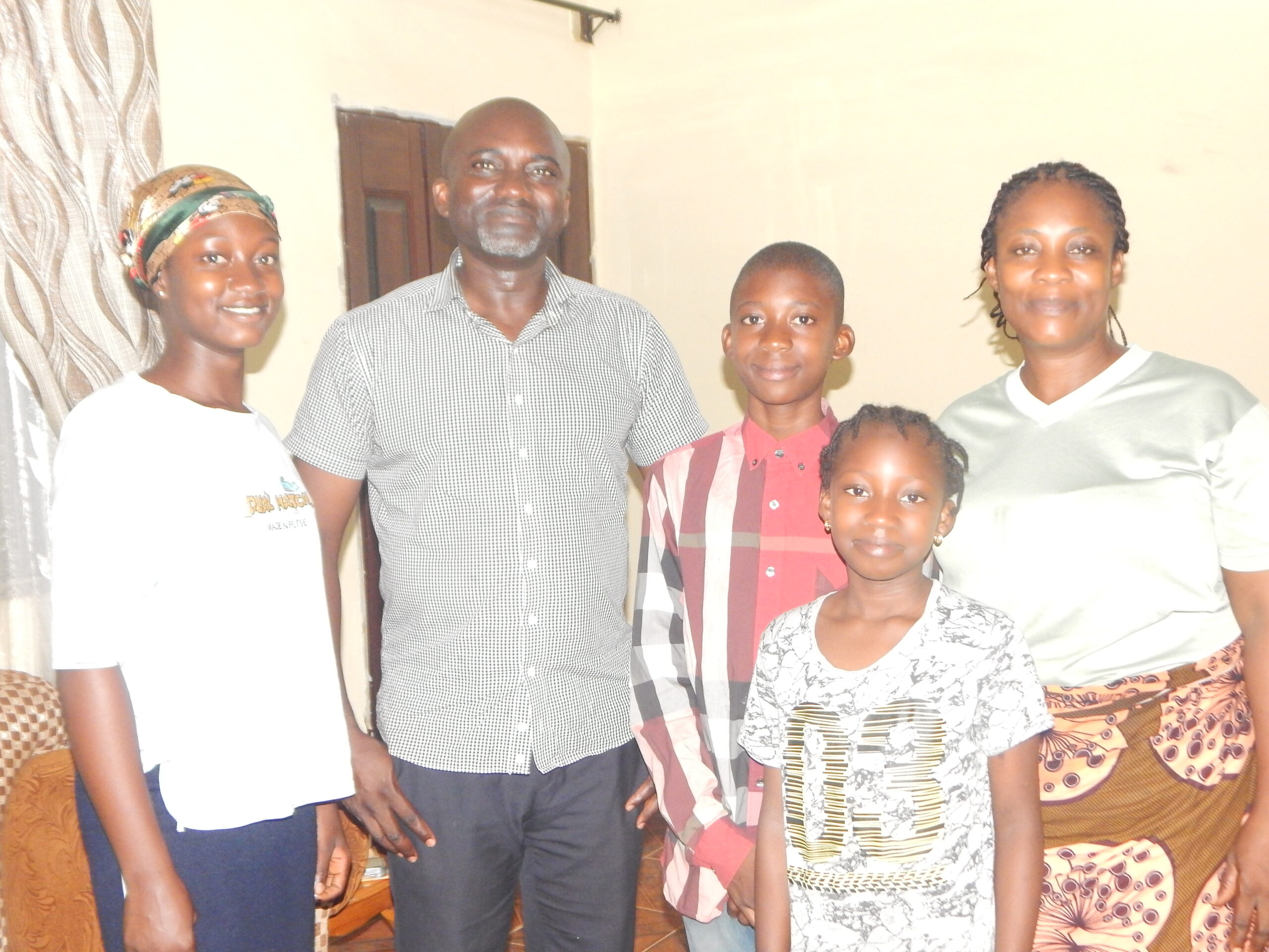 a picture of Onesimus Bodams and his family